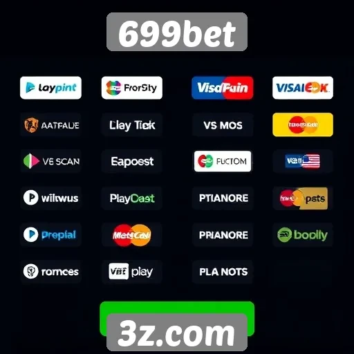 Opções de pagamento no site 699bet